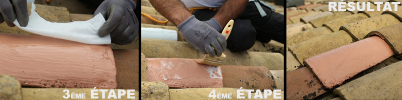 Réparer tuile cassée